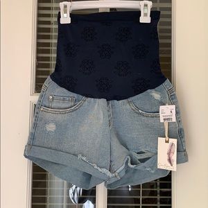 Maternity Jean Shorts